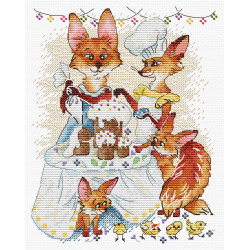 Kreuzstich-Set "Festliches Abendessen" 15*20 cm SM-1249