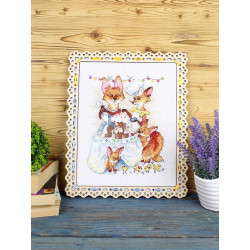 Kreuzstich-Set "Festliches Abendessen" 15*20 cm SM-1249