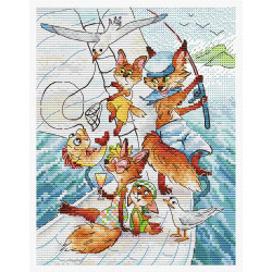 Kreuzstich-Set "Seereise" 20*16 cm SM-1248