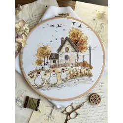 Kreuzstich-Set "Herrinnen des Hofes" 22,5 x 21 cm SANH-08