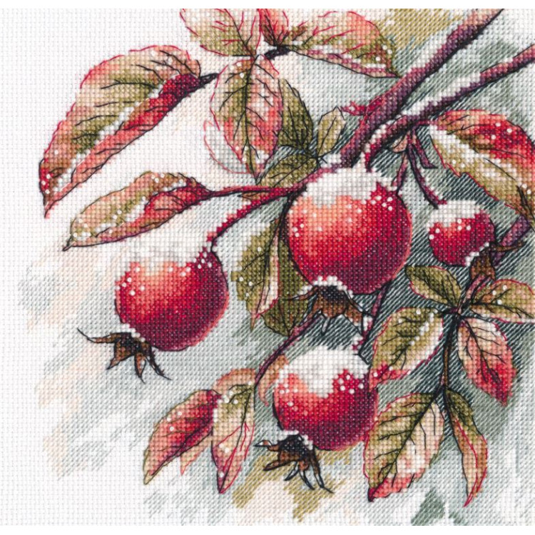 Kreuzstich-Set "Winterträume" 17×17 cm S1735