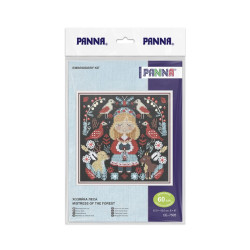 Kreuzstich-Set "Herrin des Waldes" 15.5 x 15.5 cm PCE-7505