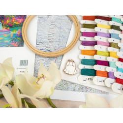 Cross stitch kit "Glow Ghost Cove" 36x29 cm SLETIL9989