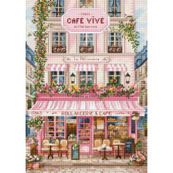 Cross stitch kit "Sweet Parisian Street" 19x27 cm SLETIL9988