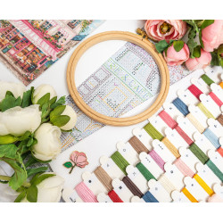 Cross stitch kit "Sweet Parisian Street" 19x27 cm SLETIL9988