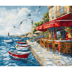 Cross stitch kit "Harbor Breeze" 24x20 cm SLETIL9986