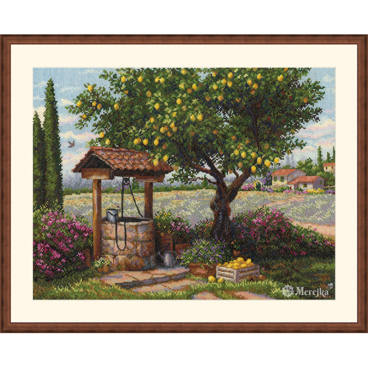 Kreuzstich-Set "Unter dem Zitronenbaum" 39,5x30 SK304