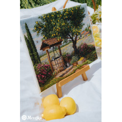 Kreuzstich-Set "Unter dem Zitronenbaum" 39,5x30 SK304