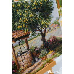 Kreuzstich-Set "Unter dem Zitronenbaum" 39,5x30 SK304