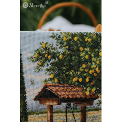 Kreuzstich-Set "Unter dem Zitronenbaum" 39,5x30 SK304