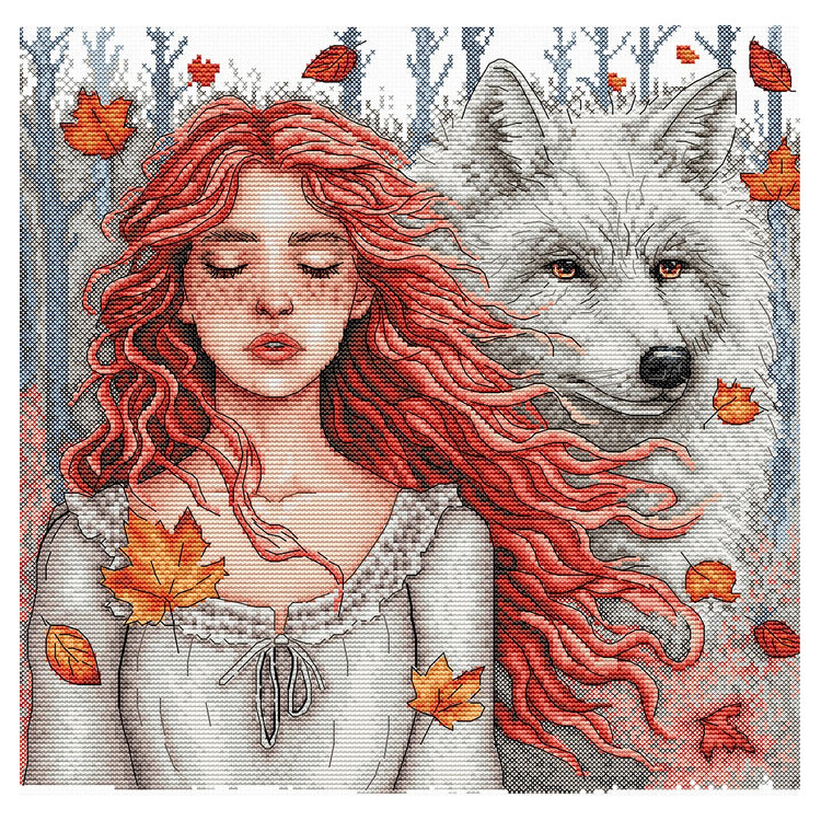 Cross stitch kit "Autumnal Silence" 27.15 x 26.83 cm AVA-P057