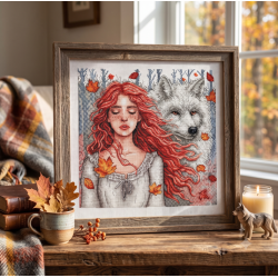 Cross stitch kit "Autumnal Silence" 27.15 x 26.83 cm AVA-P057