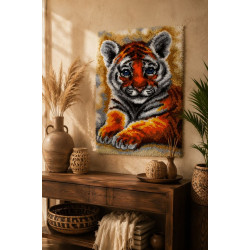 Kiliminio audimo rinkinys Jaunas tigras 50 x 74,5 cm SA4121