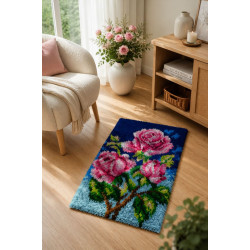 Latch-hook rug kit "Roses" 50x74,5 cm SA4263