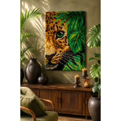 Kilimėlio-pagalvės rinkinys. Leopardas. 50 x 74,5 cm SA4246