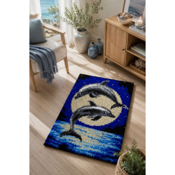 Latch-hook rug kit "Dolphins" SA4250