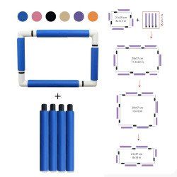 18 cm Clips frame extension piece (blue) 270-00BL