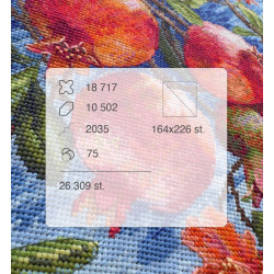 Cross stitch kit "Ruby Fruits" 25x36 cm SK305