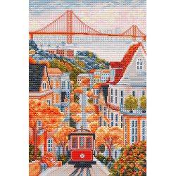 Cross Stitch Kit "San Francisco, USA" 17.5 x 26 cm SBPK04