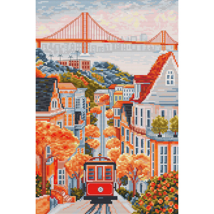 Cross Stitch Kit "San Francisco, USA" 17.5 x 26 cm SBPK04