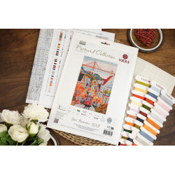 Cross Stitch Kit "San Francisco, USA" 17.5 x 26 cm SBPK04