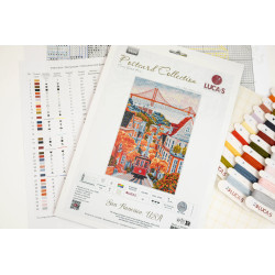 Cross Stitch Kit "San Francisco, USA" 17.5 x 26 cm SBPK04