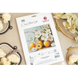 Cross Stitch Kit "Apricot blossom" 25.5 x 22 cm SB7062