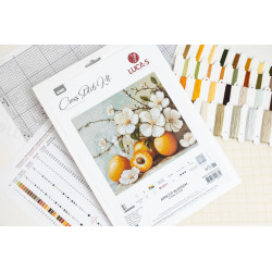 Cross Stitch Kit "Apricot blossom" 25.5 x 22 cm SB7062