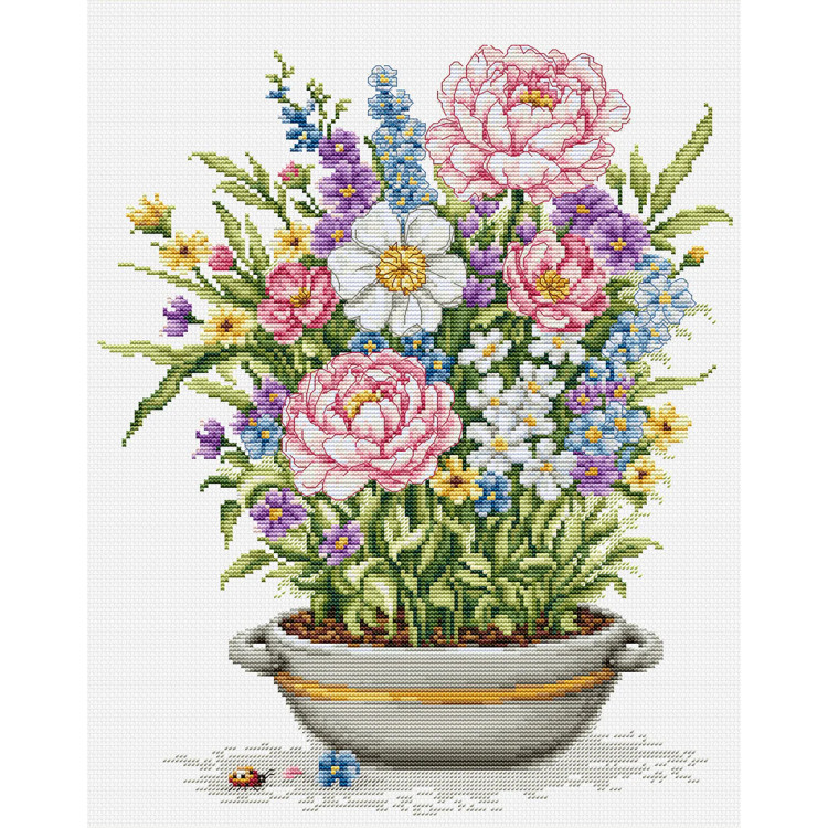 Cross Stitch Kit "A Dream Beneath The Petals" 25 x 30 cm SB7061