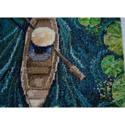 Siuvinėjimo kryželiu rinkinys "Vienas kanojoje" 21 x 32 cm AAH-170