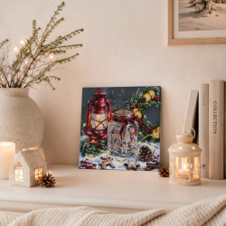 Mid-sized bead embroidery kit "Cookies for Santa" 20 х 20 cm AAMB-148