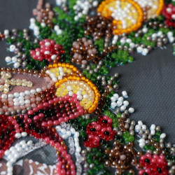 Mid-sized bead embroidery kit "Cookies for Santa" 20 х 20 cm AAMB-148