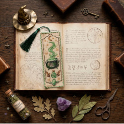 Cross-stitch kit Bookmark "Power of three" 6.5 х 18 cm AAHK-003