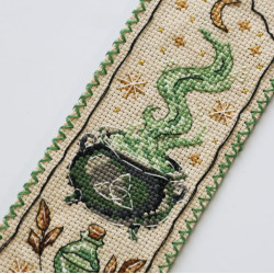 Cross-stitch kit Bookmark "Power of three" 6.5 х 18 cm AAHK-003