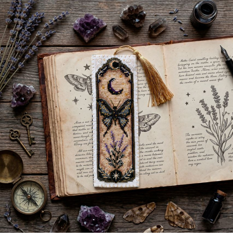 Cross-stitch kit Bookmark "Mystic elixir" 6.5 х 18 cm AAHK-001