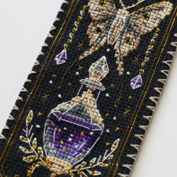 Cross-stitch kit Bookmark "Mystic elixir" 6.5 х 18 cm AAHK-001