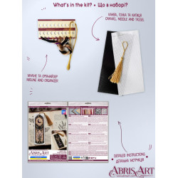 Cross-stitch kit Bookmark "Mystic elixir" 6.5 х 18 cm AAHK-001