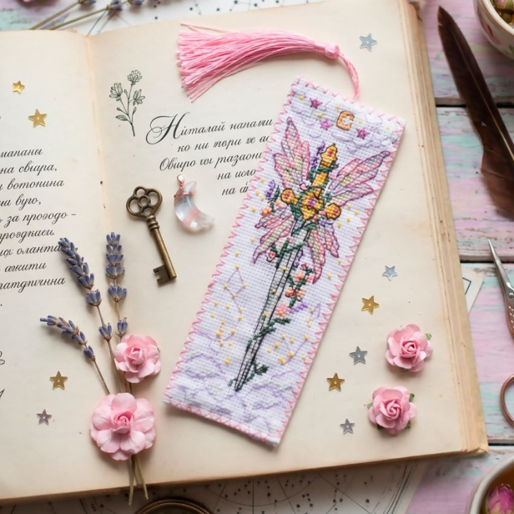 Cross-stitch kit Bookmark "Celestial Watch" 6.5 х 18 cm AAHK-005