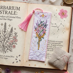 Cross-stitch kit Bookmark "Celestial Watch" 6.5 х 18 cm AAHK-005