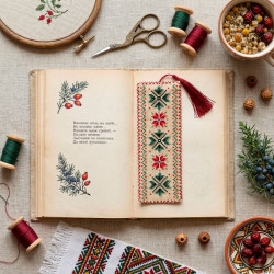 Cross-stitch kit Bookmark "Floral talisman" 6.5 х 18 cm AAHK-002