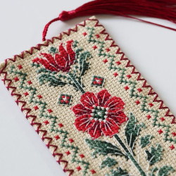 Cross-stitch kit Bookmark "Floral talisman" 6.5 х 18 cm AAHK-002