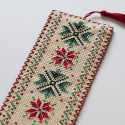 Cross-stitch kit Bookmark "Floral talisman" 6.5 х 18 cm AAHK-002