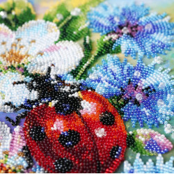 Main Bead Embroidery Kit "Among Cornflowers" 16 x 24 cm AAB-984