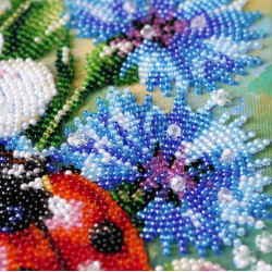 Main Bead Embroidery Kit "Among Cornflowers" 16 x 24 cm AAB-984