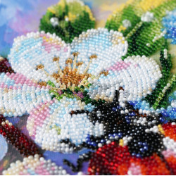 Main Bead Embroidery Kit "Among Cornflowers" 16 x 24 cm AAB-984