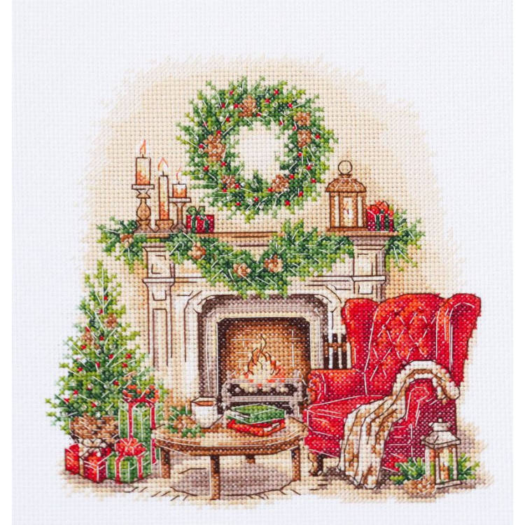 Cross-stitch kit "Cozy Winter" 18 х 19 cm AAH-335