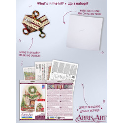 Cross-stitch kit "Cozy Winter" 18 х 19 cm AAH-335