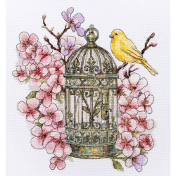 Cross-stitch kit "Canary Song" 22 х 24 cm AAH-331