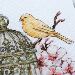 Cross-stitch kit "Canary Song" 22 х 24 cm AAH-331