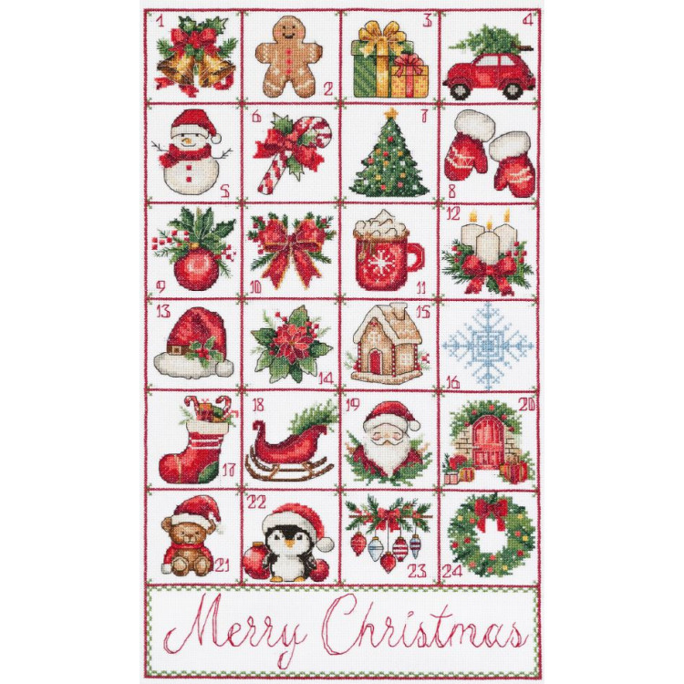 Cross-stitch kit "Christmas Advent" 29 х 50 cm AAH-324